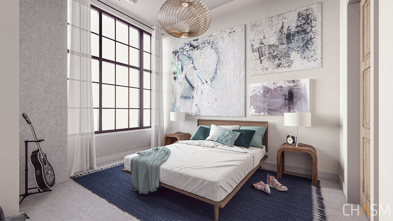 1921 at Dixie Avenue - Bedroom Rendering